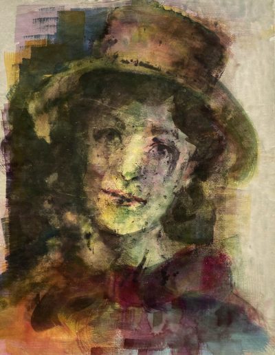 freies Portrait Tusche