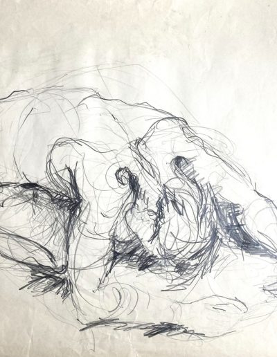 Akt, Bleistift auf Papier