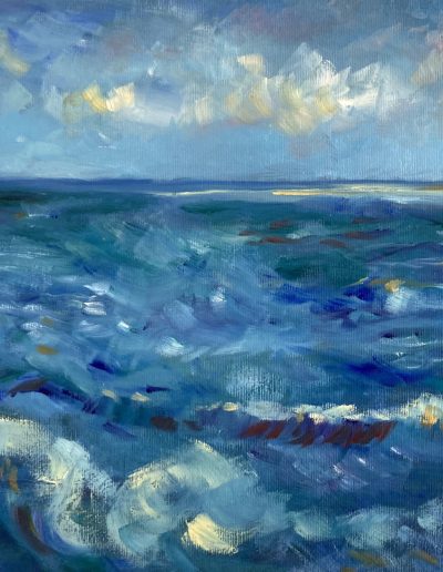 Meer, Öl auf Leinwand