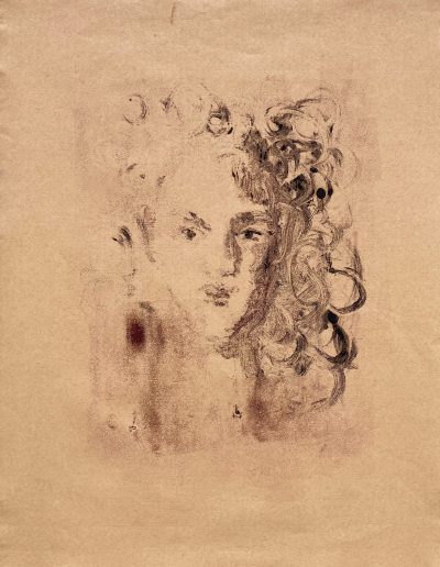 Portrait, Monotypie auf Papier