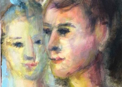 Portrait, Acryl auf Leinwand