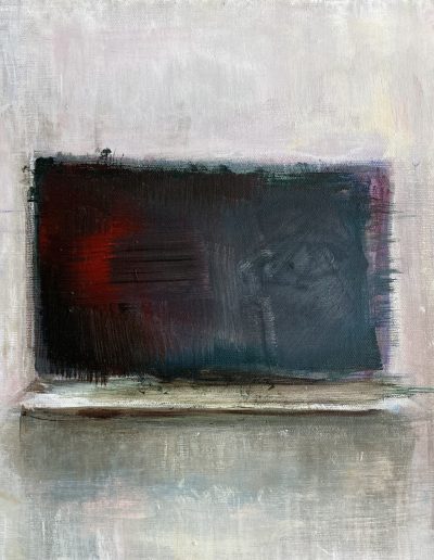 "Wer sieht mich?", Acryl auf Leinwand, 20 x 20 cm